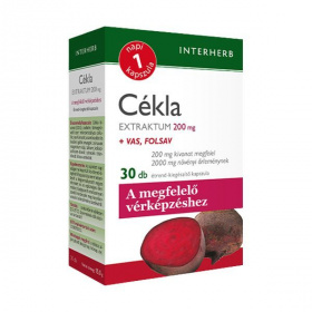 Interherb Napi 1 Cékla extraktum 200mg kapszula vassal és folsavval 30db