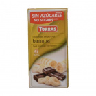 Torras gluténmentes, cukormentes étcsokoládé - banán 75g 