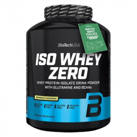 BioTechUSA Iso Whey Zero lactose free (banán) tejsavó fehérjepor 2270g