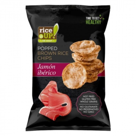 RiceUp! bio puffasztott barnarizs chips - ibériai sonka 60g