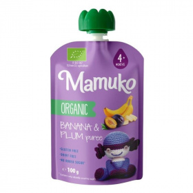 Mamuko bio banán, szilva püré 100g