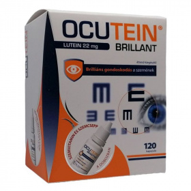 Ocutein Brillant lágyzselatin kapszula 120db + Ocutein Sensitive Care szemcsepp 15ml csomag 1db