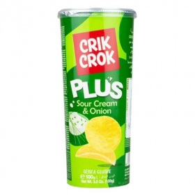 Crik Crok chips hagymás-tejfölös gluténmentes 100g