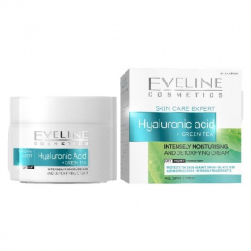 Eveline nature line hyaluronsav+zöld tea intenzív hidratáló nappali/éjszakai arckrém 50ml