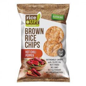 RiceUp! barna rizs chips - csípős chili 60g