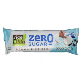 Rice Up zero rizsszelet (kókuszos ízű, tejcsokoládéval, hozzáadott cukor nélkül) 18g