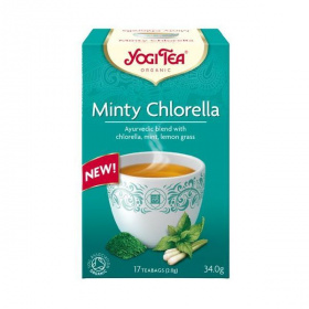 Yogi mentás tea chlorella algával bio filteres tea 17x2g