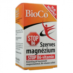 BioCo szerves magnézium STOP B6-vitamin tabletta Megapack 90db