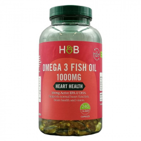 H&B Omega-3 lágyzselatin kapszula 1000 mg 240 db