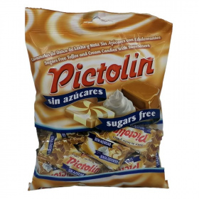 Pictolin toffee karamell ízű tejszínes cukorka cukor hozzáadása nélkül 65g