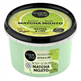 Organic Shop bio cukros testradír frissítő matcha-val és lime-mal 250ml