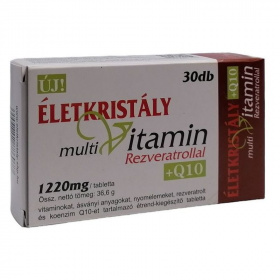 Életkristály vitamin étrend-kiegészítő tabletta rezveratrollal+Q10 30db