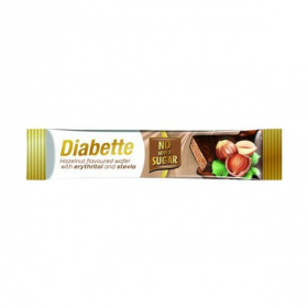 Diabette No Added Sugar szelet mogyorós krémmel töltött csokibev ostya 26g