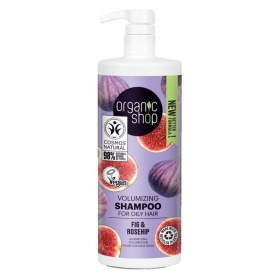 Organic Shop bio volumennövelő sampon (fügével és csipkebogyóval) 1000ml