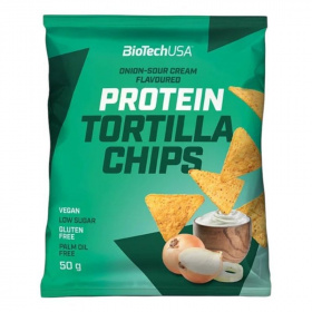 Biotech protein tortilla chips hagymás-tejfölös 50g