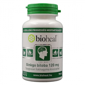 Bioheal ginkgo biloba 120mg tabletta szagtalan fokhagyma kivonattal 70db