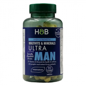 H&B Ultra Man - Férfi Multivitamin tabletta 90 db