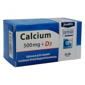 JutaVit Calcium 500mg + D3 vitamin tabletta 50db