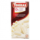 Torras gluténmentes, cukormentes fehércsokoládé 75g 