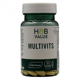 H&B Value Multivitamin Vegetáriánus tabletta 30db