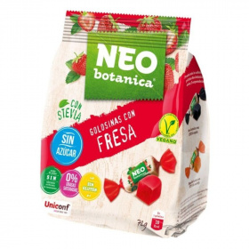 Neo Botanica stevia zselécukorka cukormentes, gluténmentes eper ízű 72g