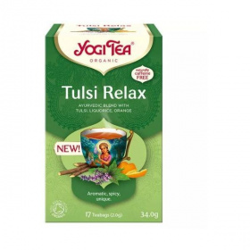 Yogi bio pihentető tulsi tea (17x2g) 17db