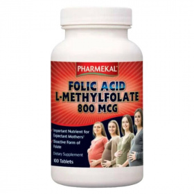 Pharmekal Folic Acid (L-Methylfolate) 800mcg tabletta 100db