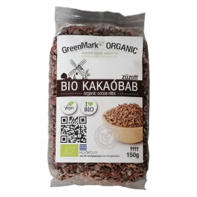 GreenMark bio pörkölt zúzott kakaóbab 150g