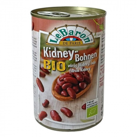 Le baron bio vörös (kidney) bab 400g